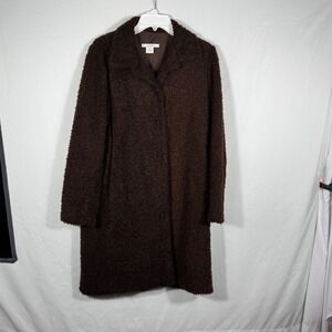 Women's Brown Fuzzy Coat